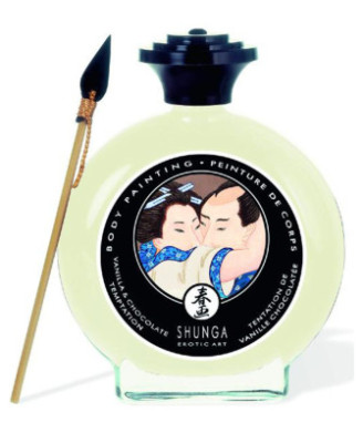 Peinture de corps comestible vanille chocolat blanc 100ml 